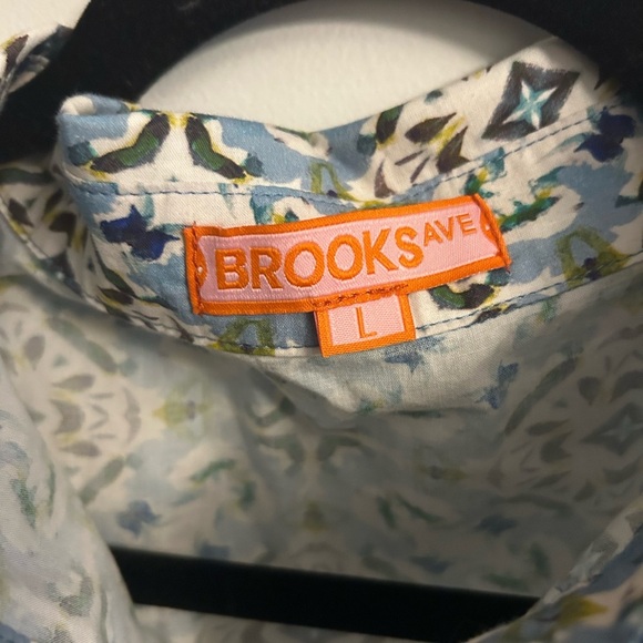 Brooks Ave Scalloped Long Sleeve Blouse - English Tile - Picture 7 of 11